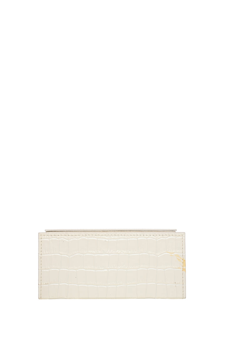 L'AFSHAR Ida Croc Embossed Shoulder Bag