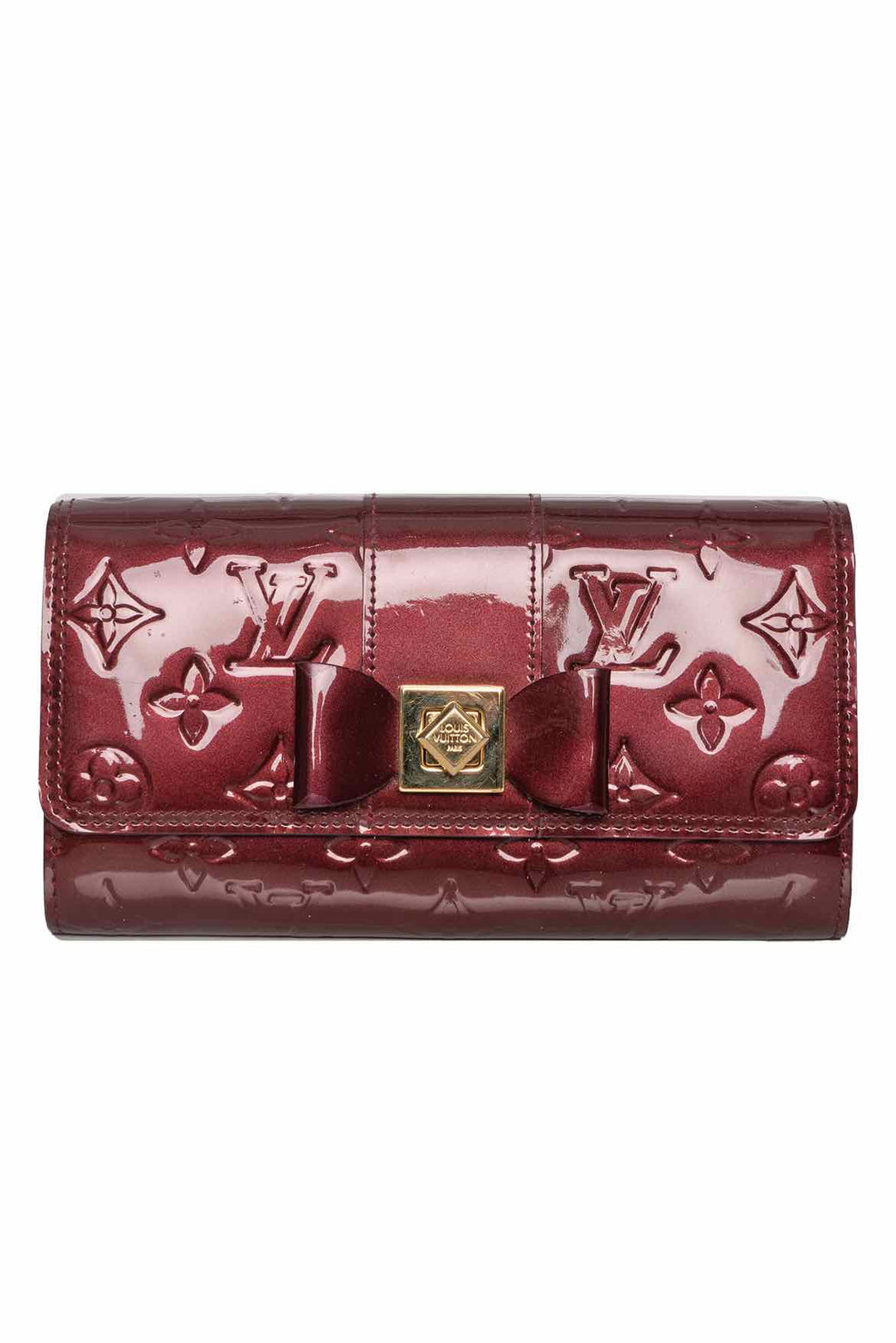 Louis Vuitton Monogram Vernis Bow Sarah Wallet