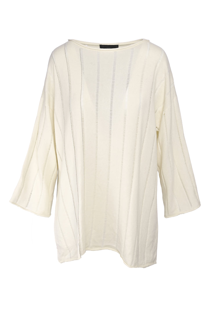 Fabiana Filippi Size XL Cashmere Beaded Sweater