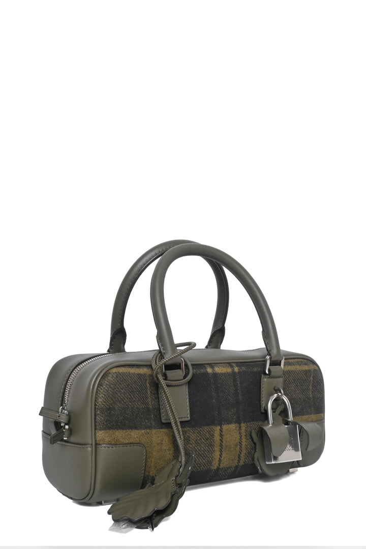 Loewe 2025 Amazona 23 Tartan Shoulder Bag