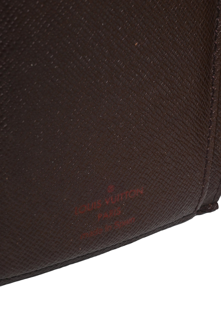 Louis Vuitton 2006 Damier Ebene French Purse Wallet