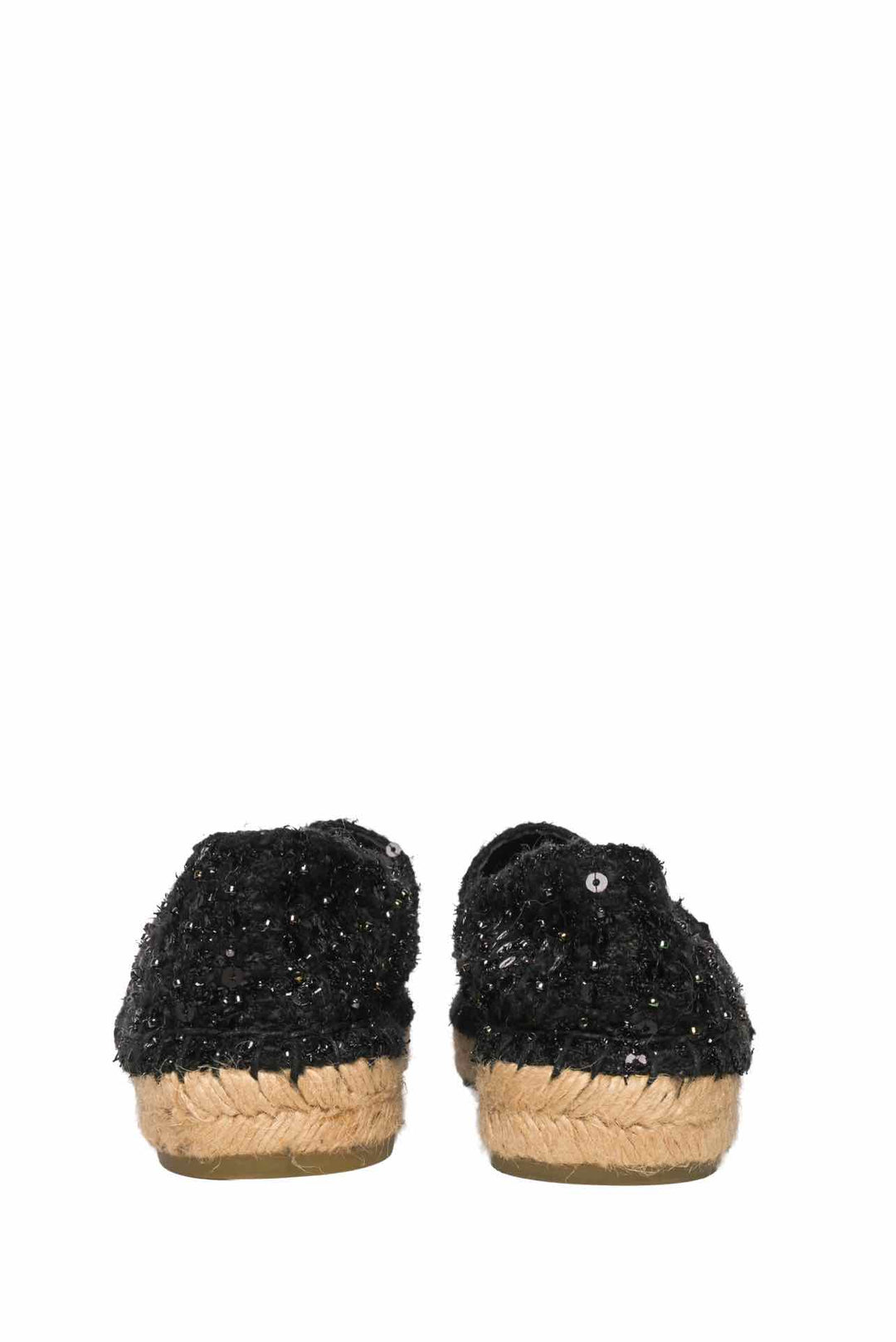 Chanel Size 38 Cap Toe Sequins Espadrilles
