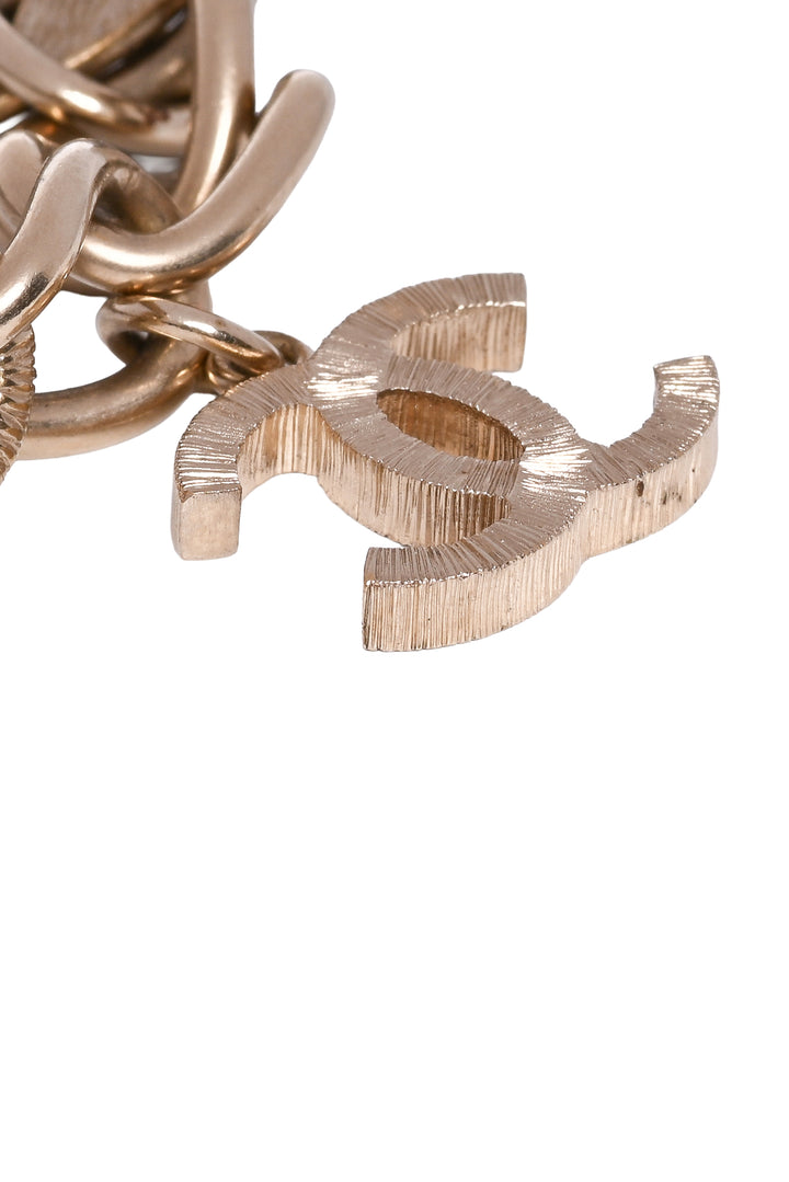 Chanel 2016 Crystal Giant CC Chain Bracelet