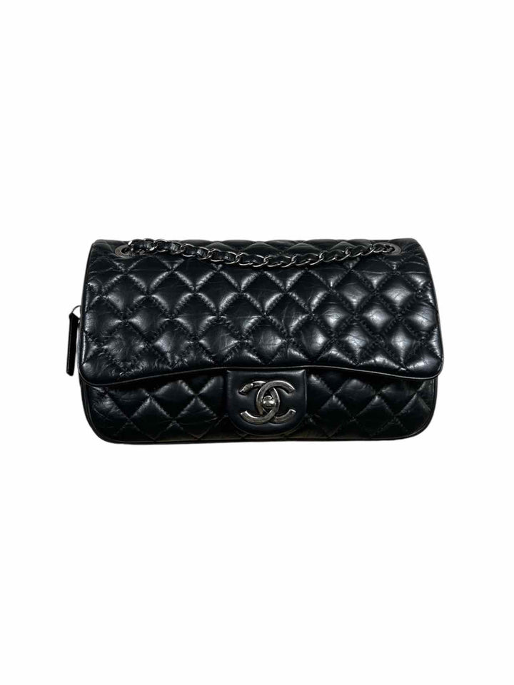 Chanel Aged Calfskin Leather Small Easy Flap Bag