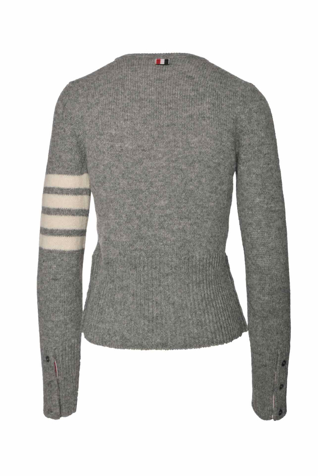 Thom Browne Size 40 Wool Jersey Stitch Classic 4-Bar Pullover Sweater