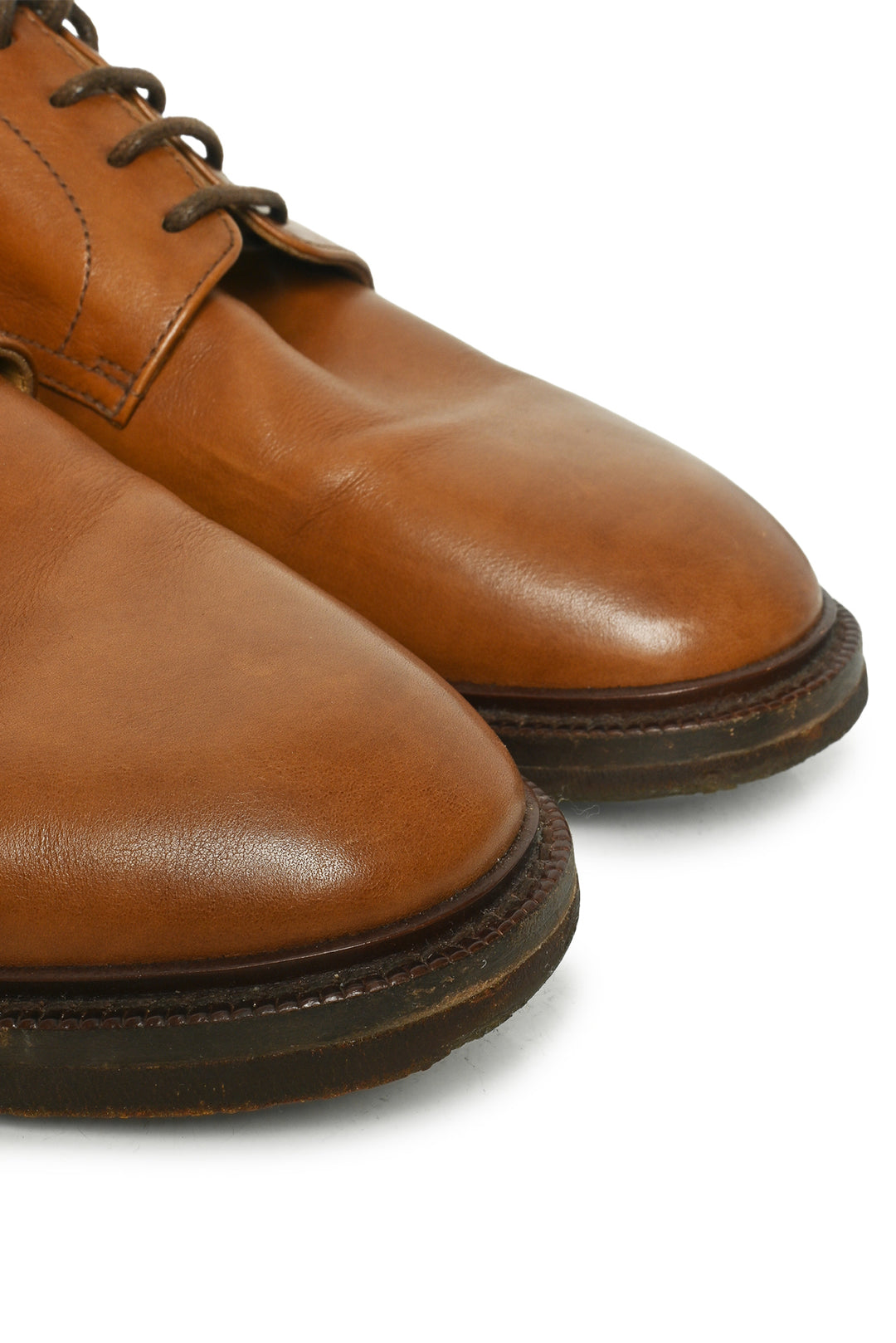 Mens Shoe Size 43 Brunello Cucinelli Men's Lace-Up Round-Toe Leather Shoes