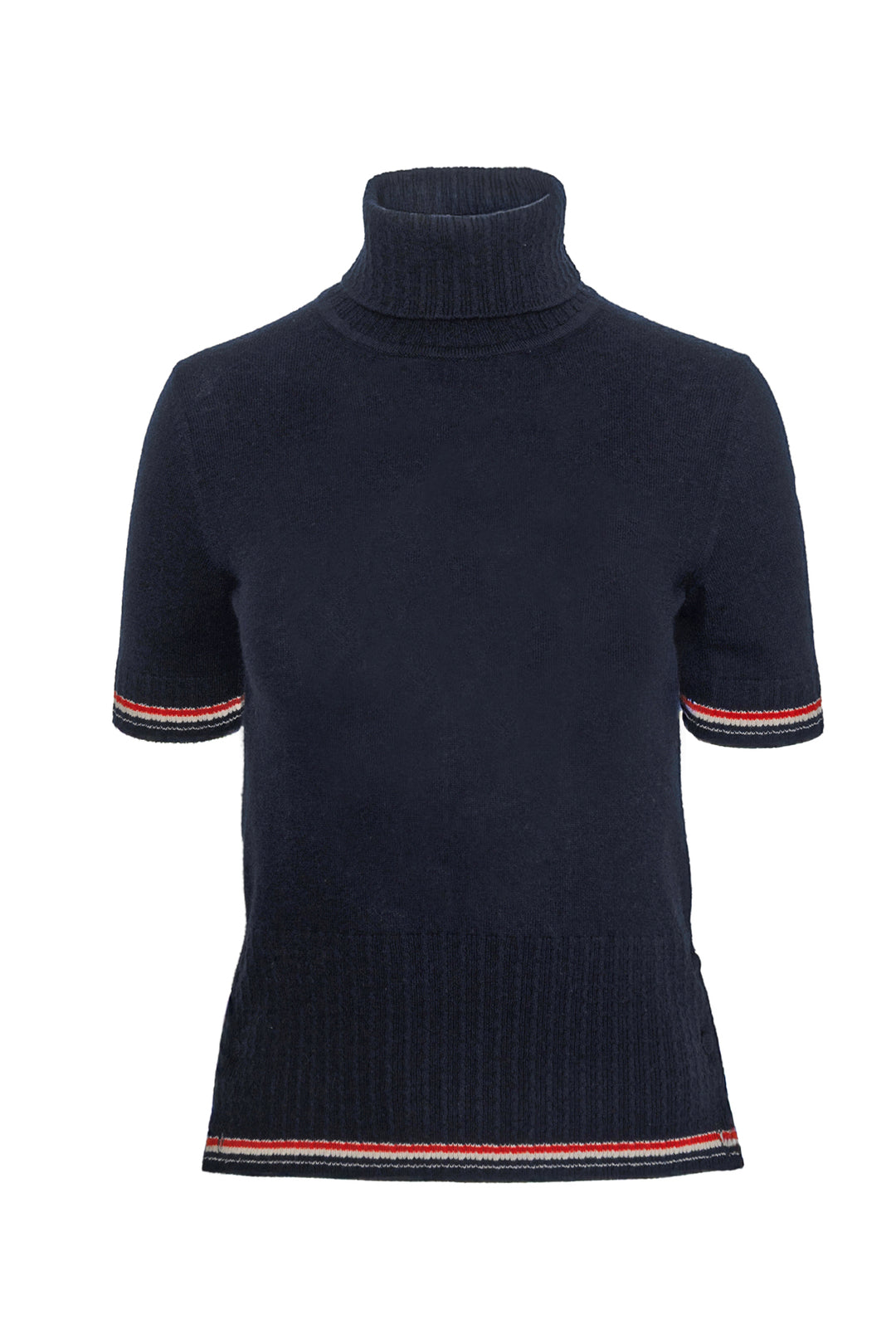 Thom Browne Size 36 Cashmere Short-Sleeve Turtleneck Sweater
