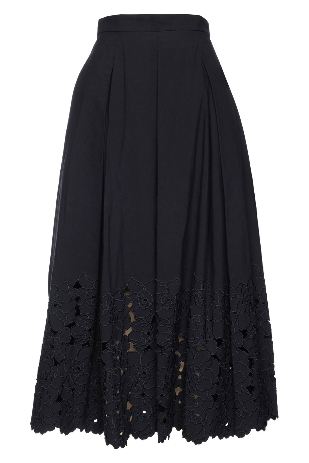 Erdem Size 4 Eyelet Midi Skirt