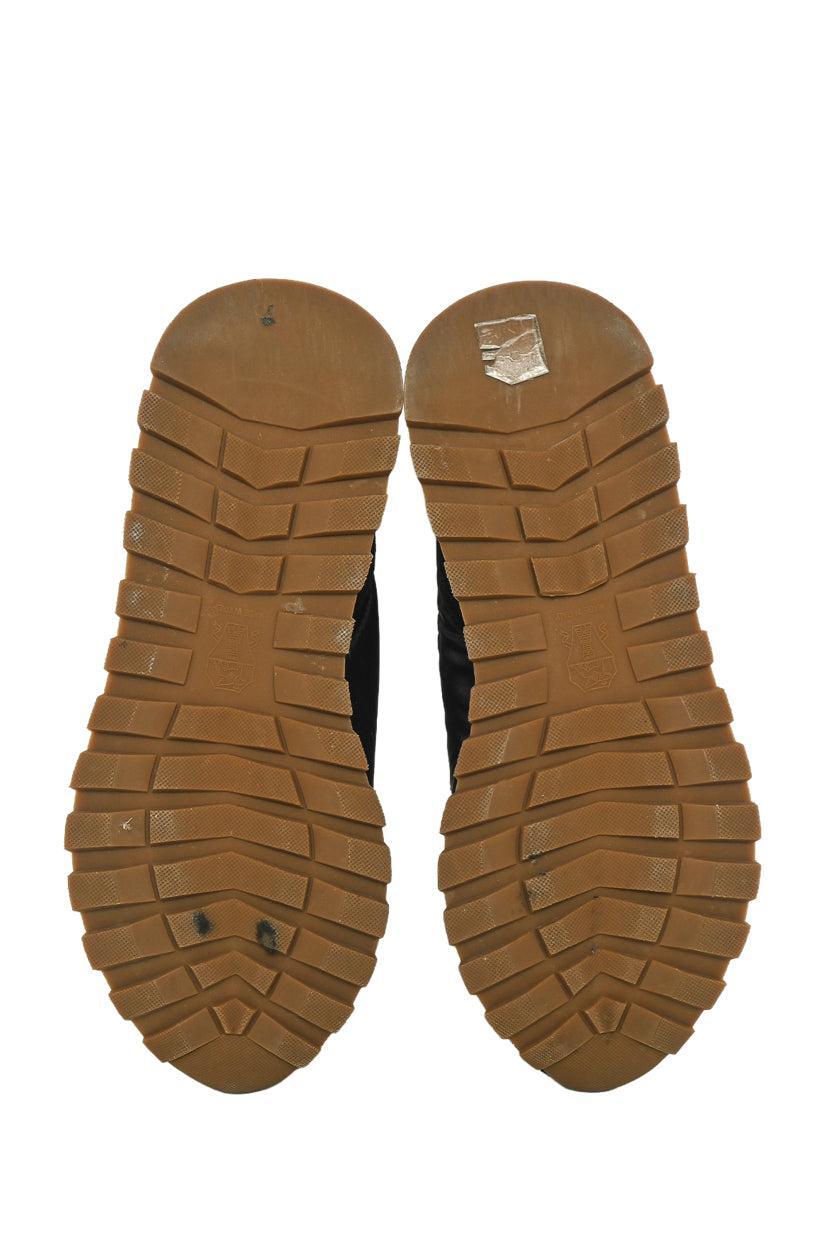 Brunello Cucinelli Size 37 Suede & Technical Fabric Slip On Sneaker