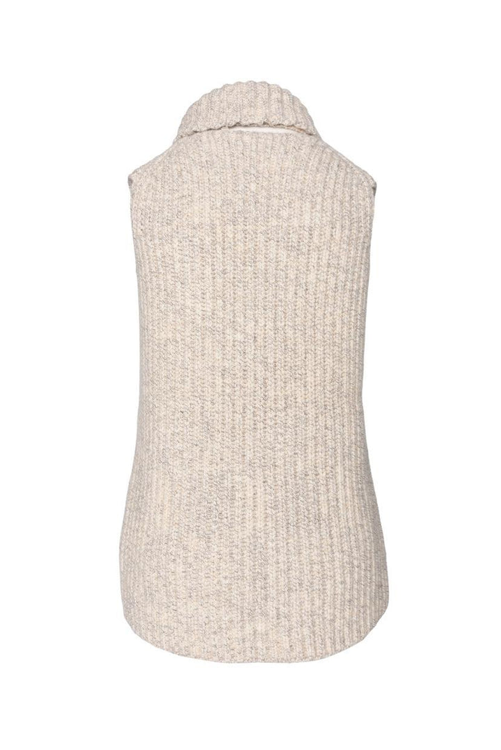 Hermes Size S Sleeveless Ribbed Cashmere Sweater