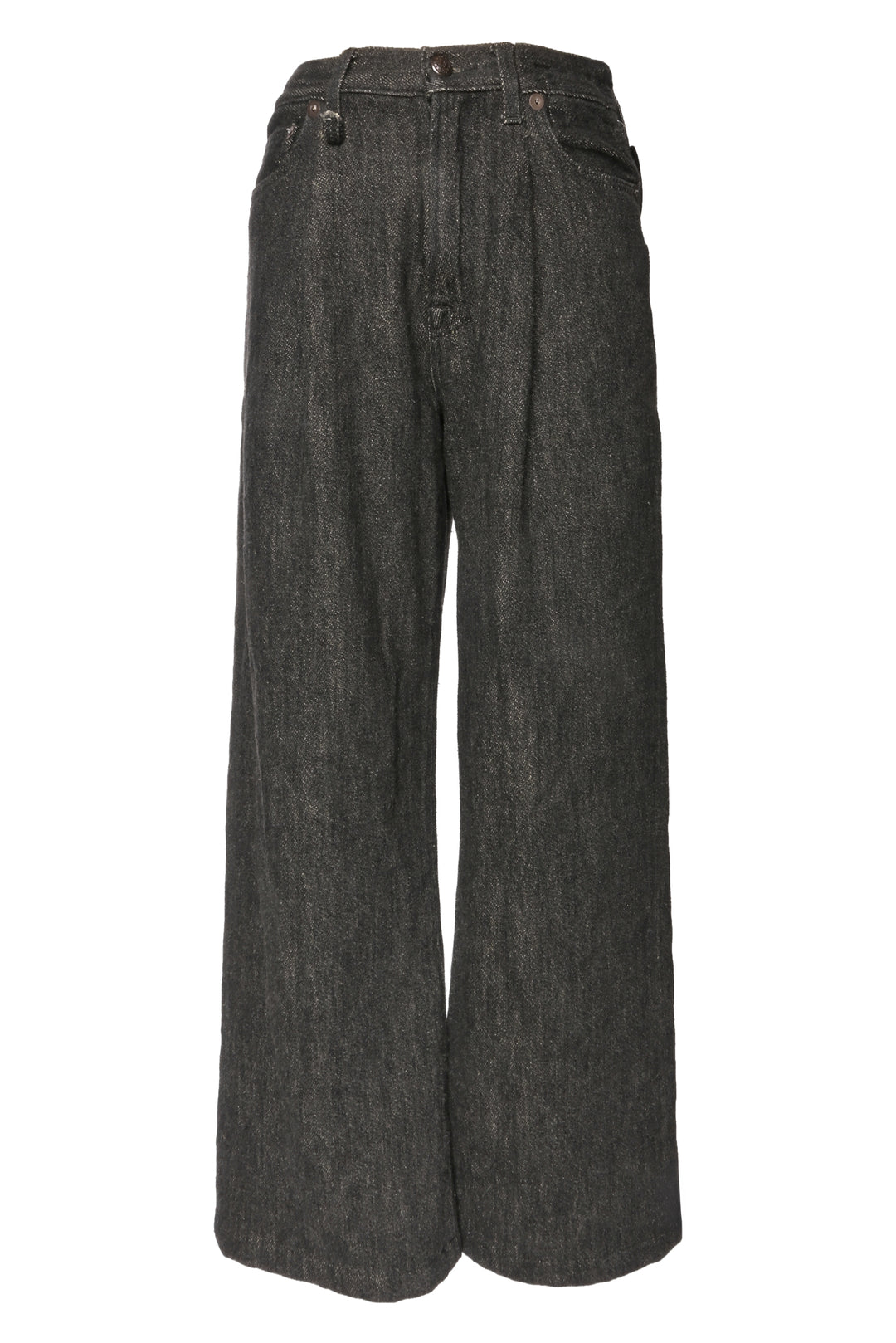 R13 Size 23 Damon Pleated Wide Leg Jeans