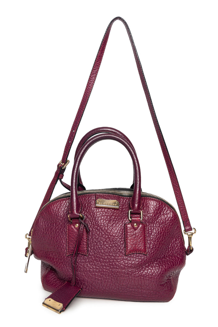 Burberry Leather Orchard Top Handle Bag