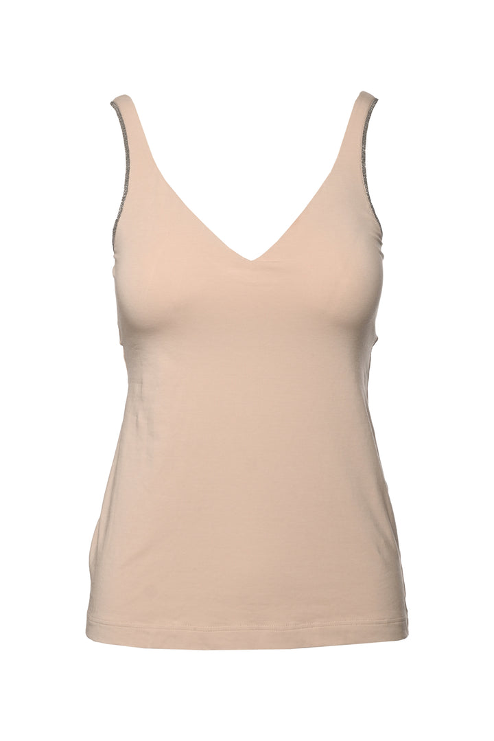 Brunello Cucinelli Size S/M Monili Trim Tank Top