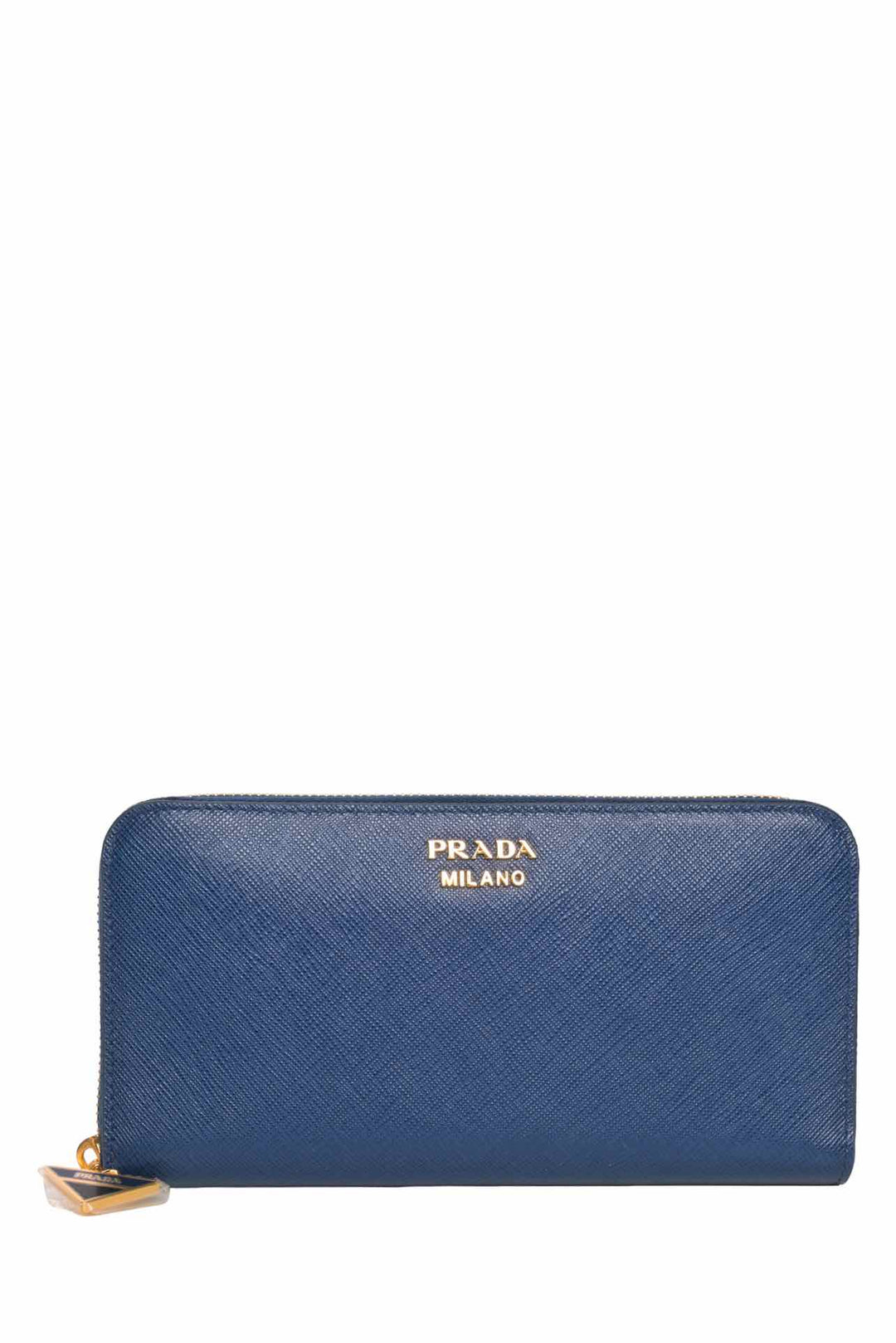 Prada Large Saffiano Lux Triangle Wallet