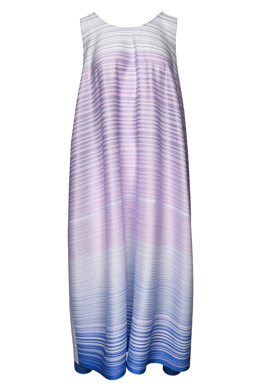 Pleats Please Size 3 Gradient Pleated Flag Dress