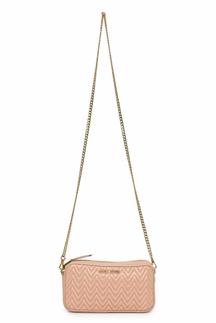 Miu Miu Matelasse Quilted Camera Crossbody