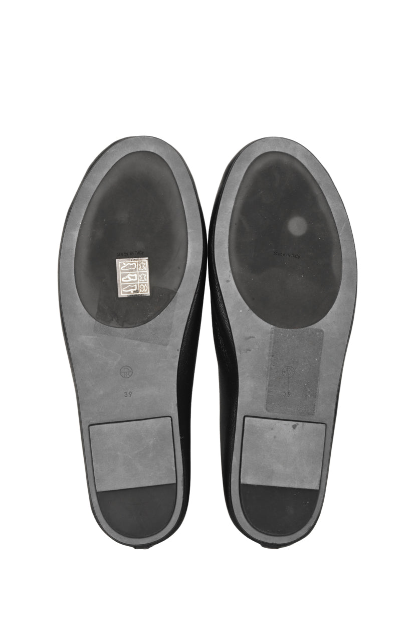 The Row Size 39 Elastic Leather Ballet Flats