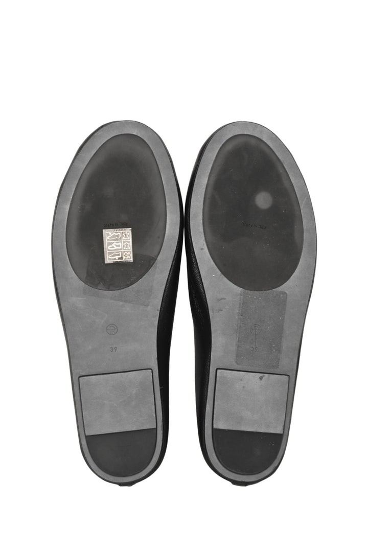 The Row Size 39 Elastic Leather Ballet Flats