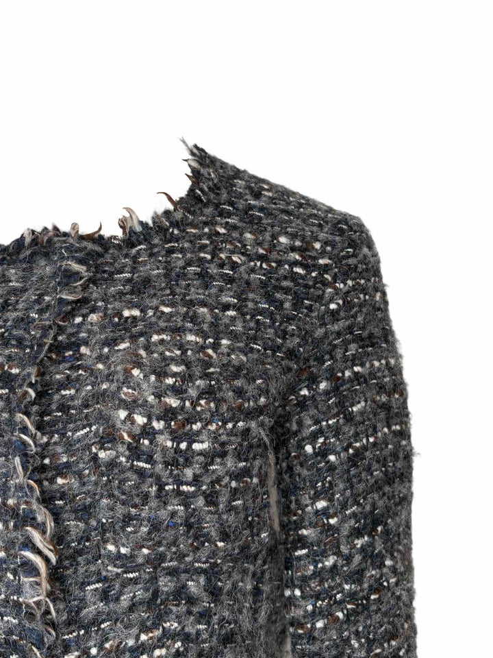 Isabel Marant Etoile Frayed Wool Blend Size 1 Cardigan