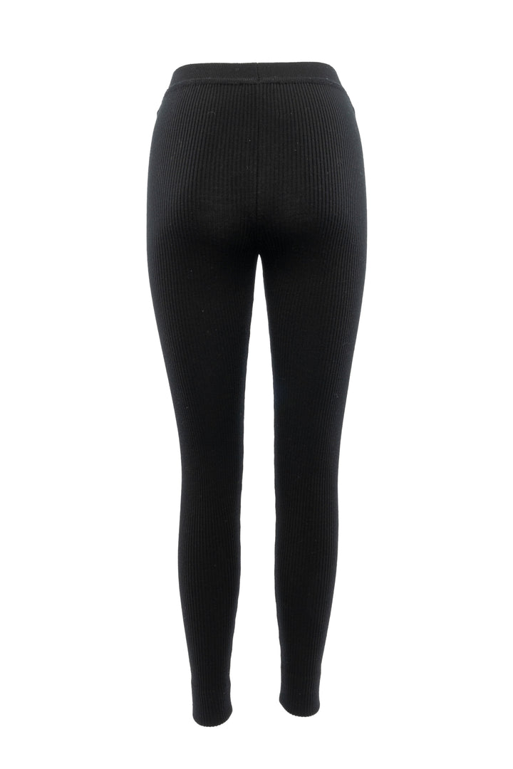 Chanel Size 36 Ribbed Knit Leggings