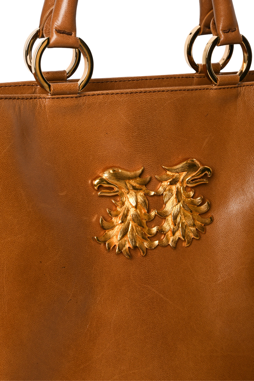 Valentino Vintage Double Emblem Tote