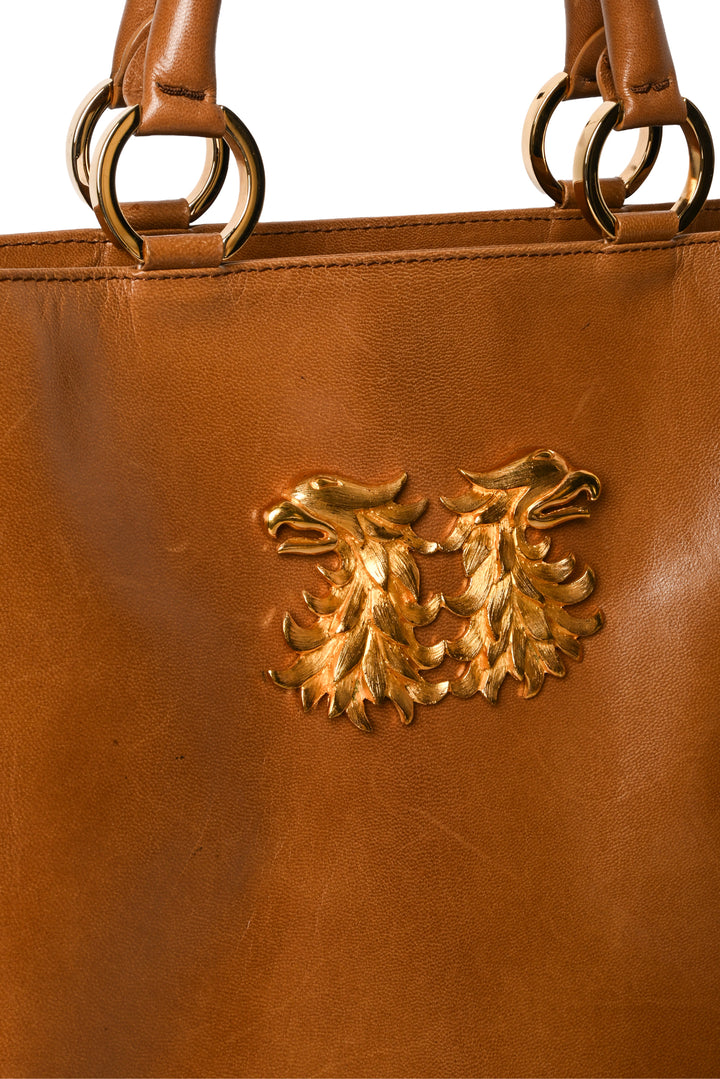 Valentino Vintage Double Emblem Tote