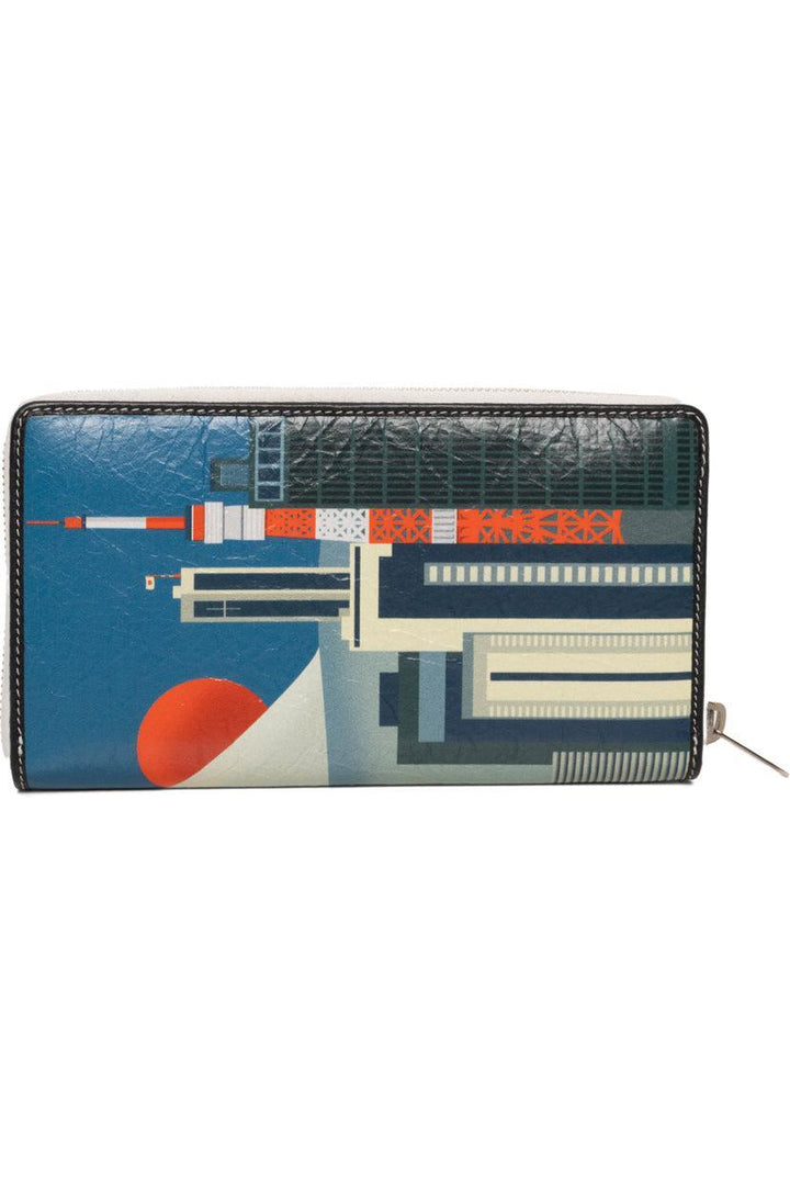 Balenciaga Tokyo Magazine Printed Zip Around Long Wallet