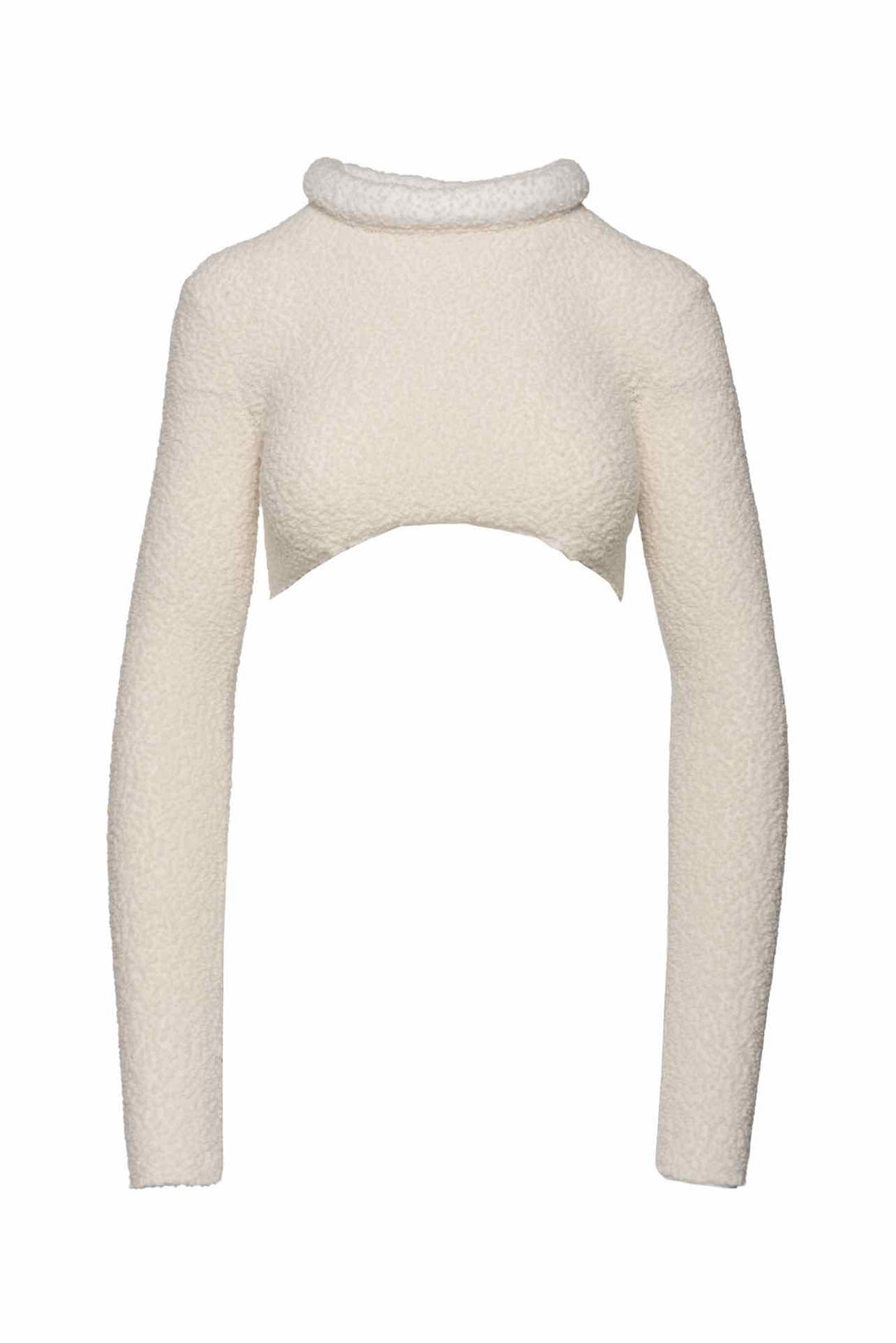 Aisling Camps Size S Rolled Neck Cropped Sweater