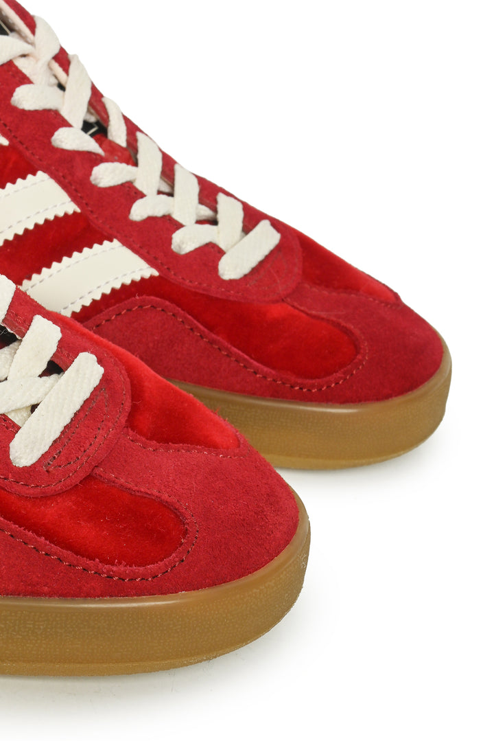 Gucci x Adidas Size 8 Velvet & Suede Gazelle Sneaker