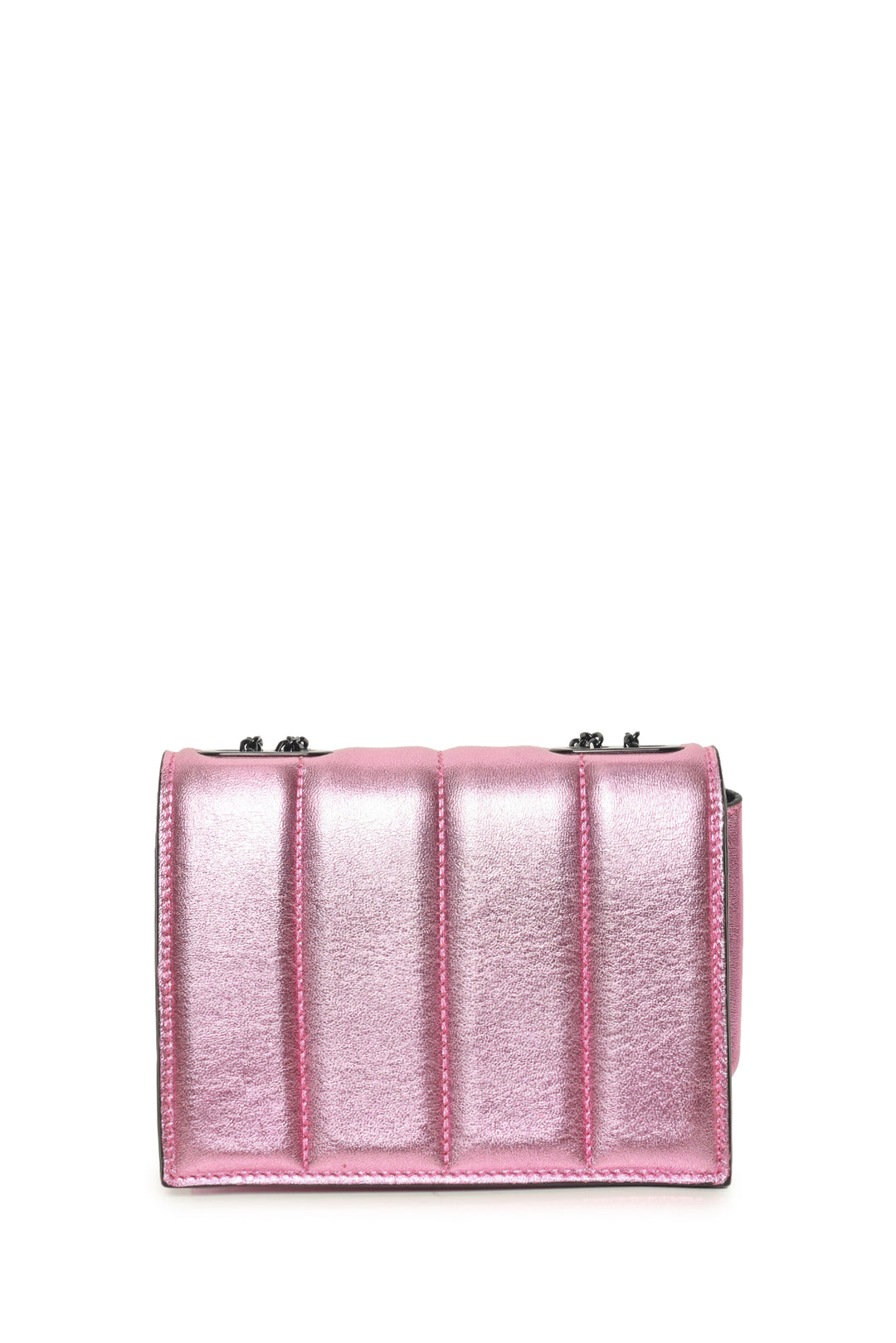 Marco De Vincenzo Griffe Metallic Leather Paw-Shaped Crossbody