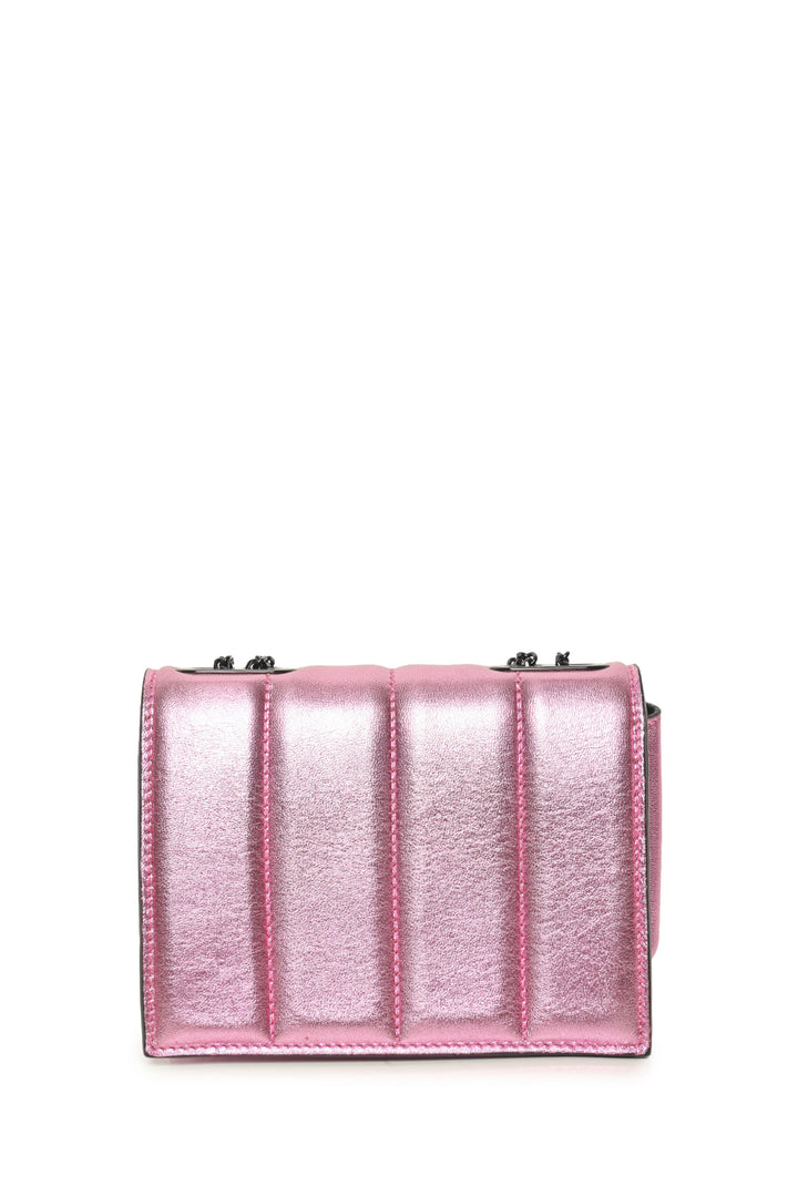 Marco De Vincenzo Griffe Metallic Leather Paw-Shaped Crossbody