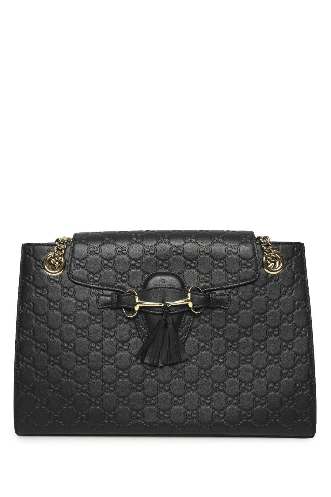 Gucci Large Emily Horsebit Guccissima Shoulder Bag