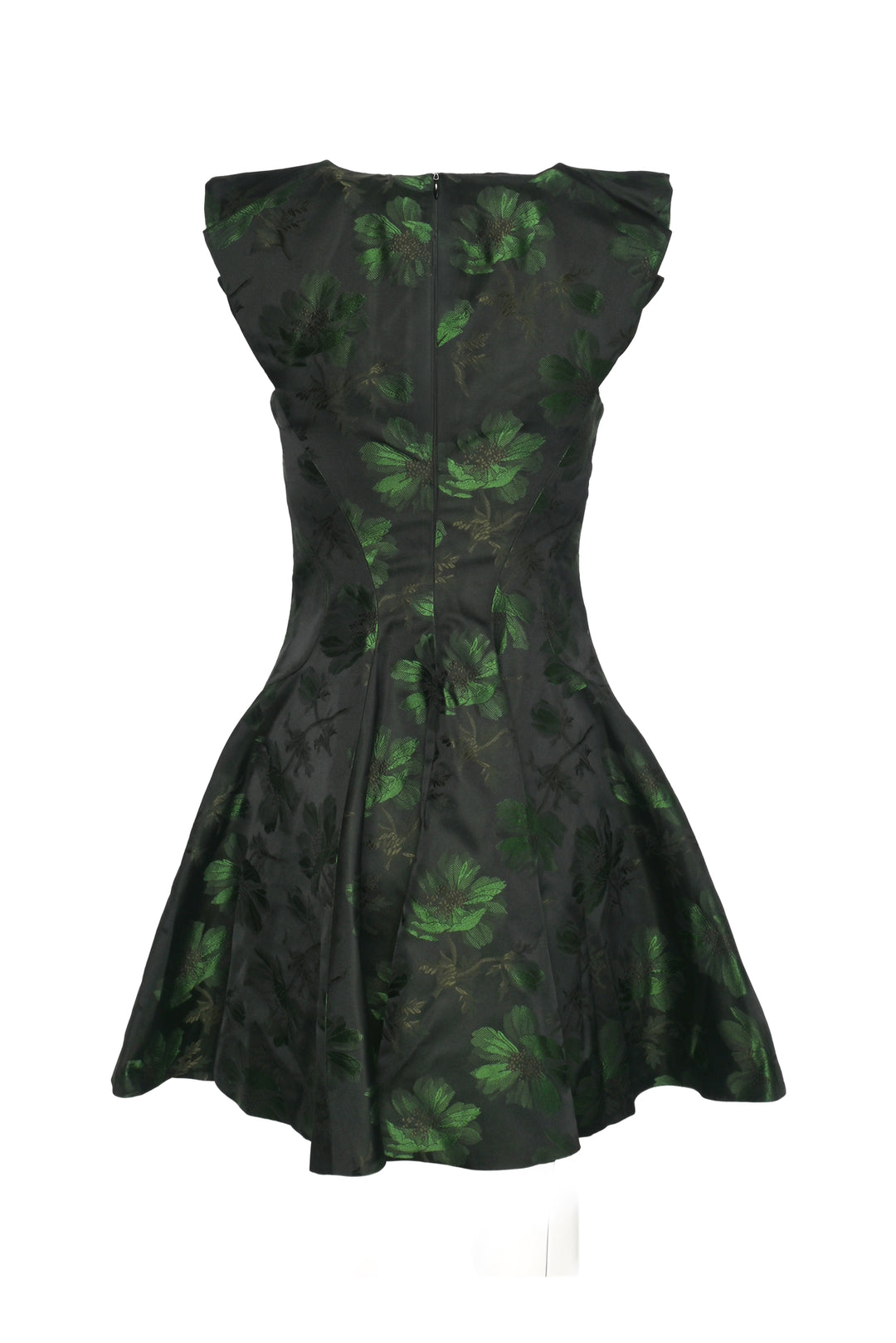 Alexander Mcqueen Size 42 2015 Jacquard Floral Mini Dress