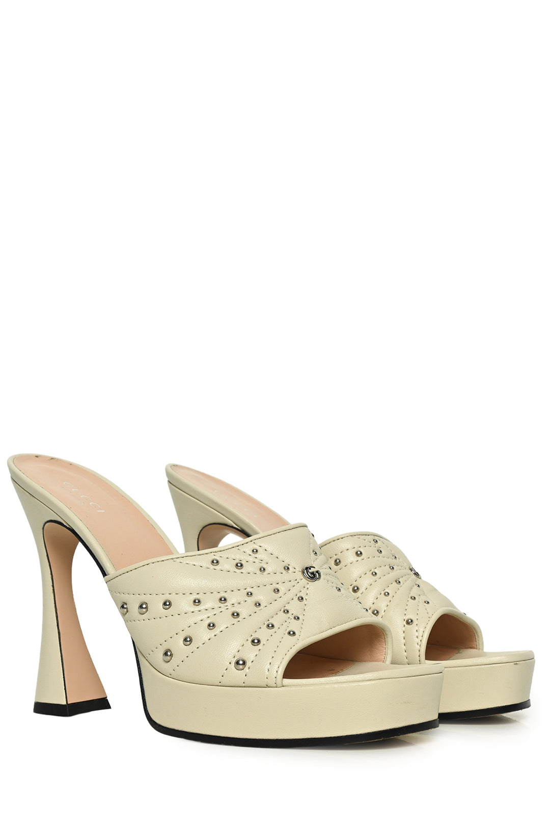 Gucci Size 39 Studded Platform Mules