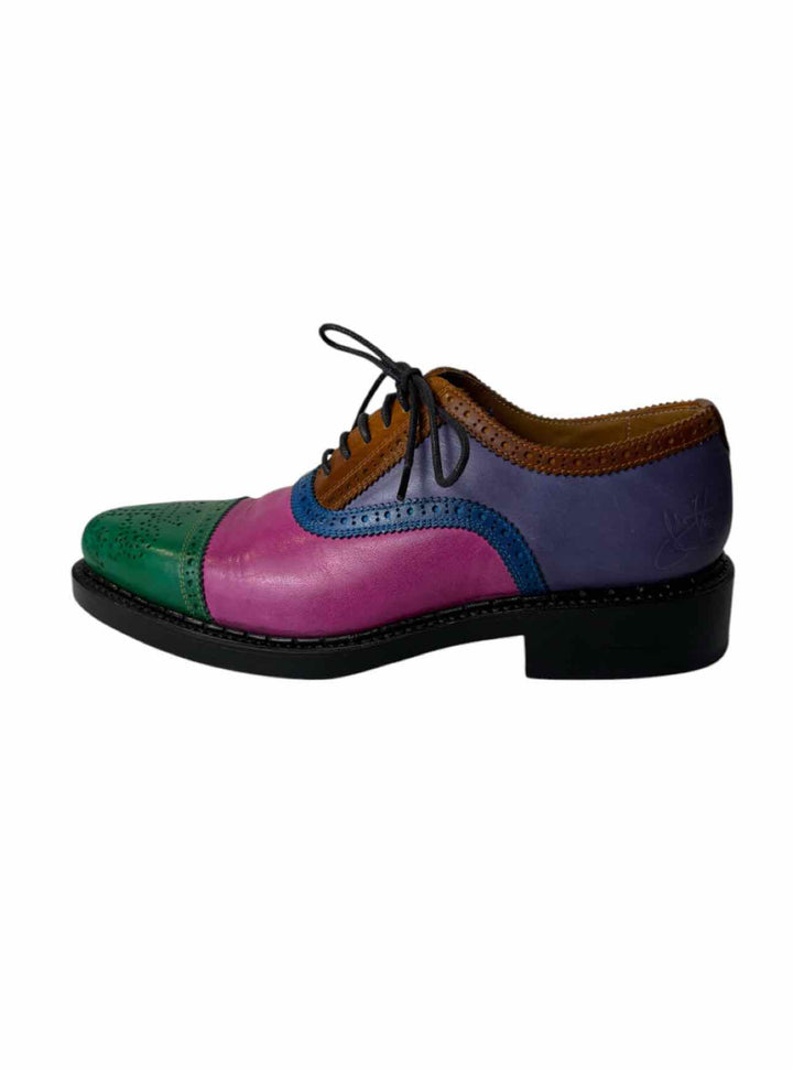 Fluevog Size 9 Edda Pointed-toe Brogue Oxfords
