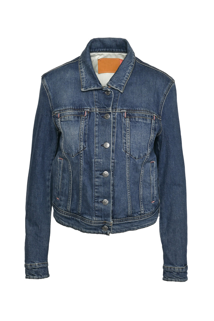 Acne Studios Bla Konst Size 40 Cliff Mid Blue Denim Jacket