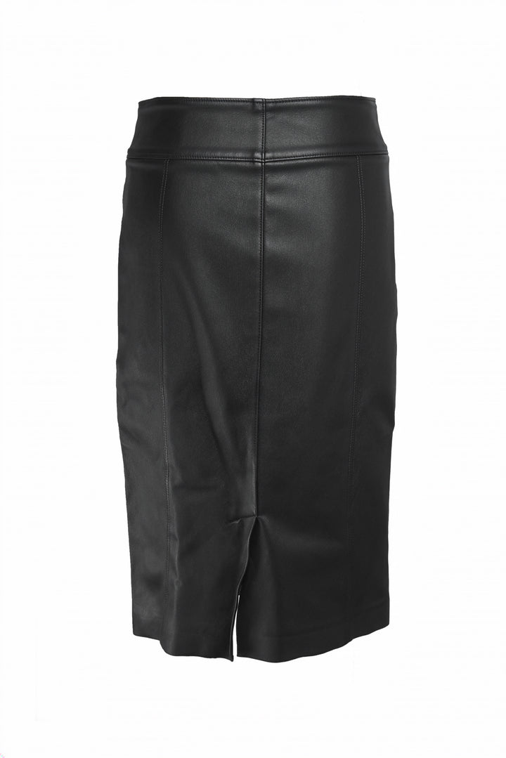 Burberry London Size 6 Leather Midi Pencil Skirt