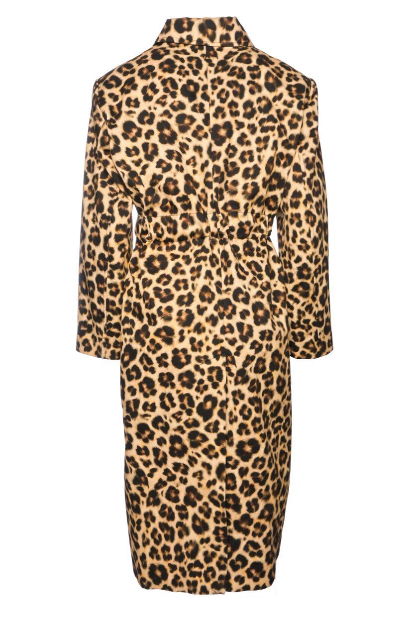 Sandro Size 0 Leopard Trench Coat