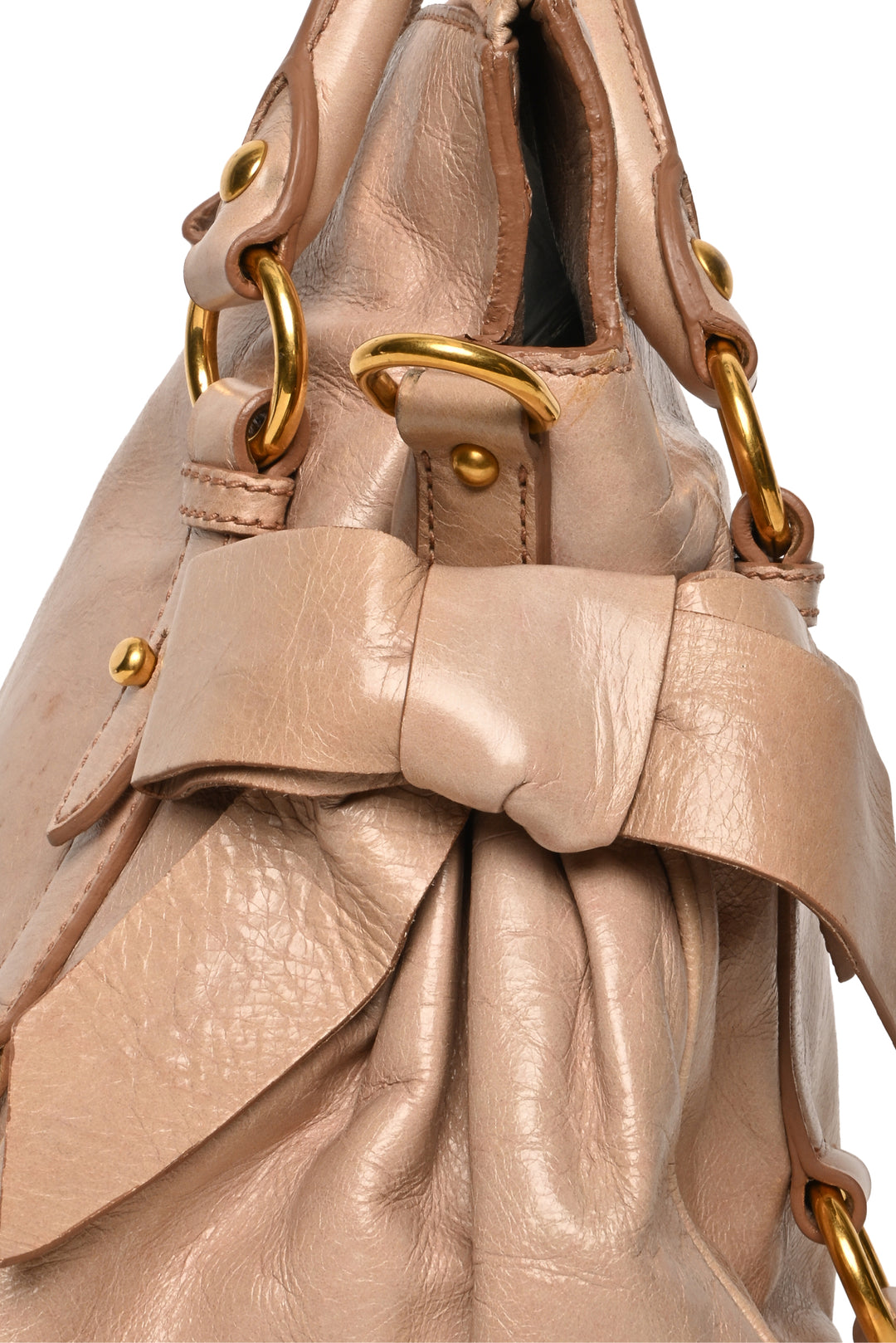 Miu Miu Vitello Lux Bow Bag