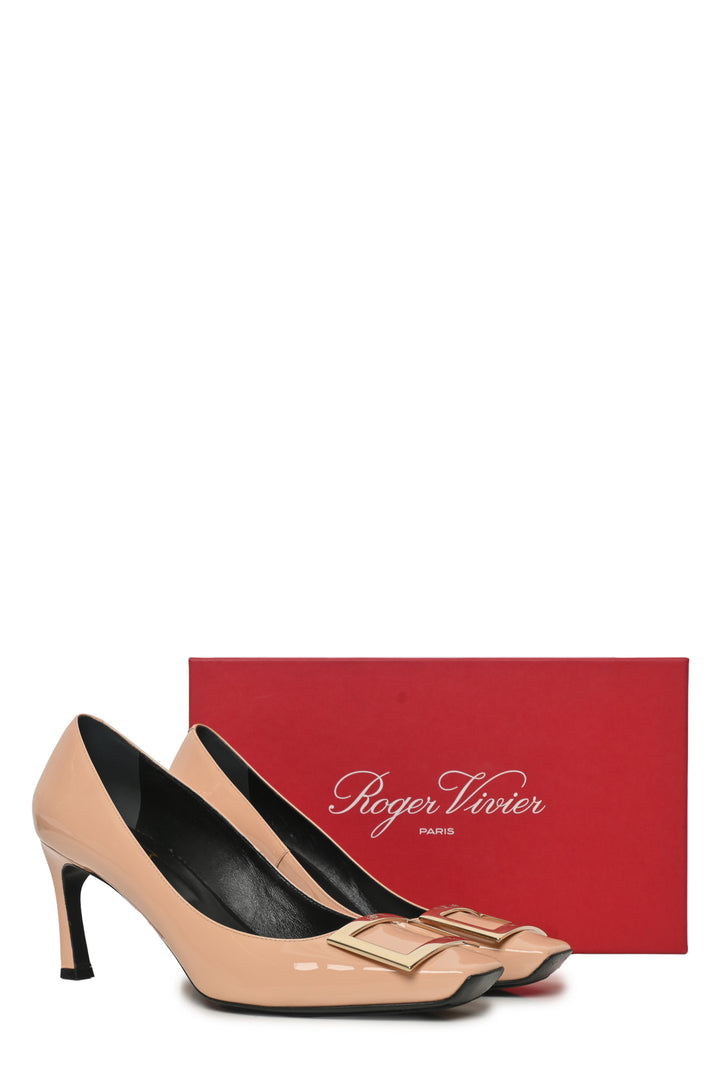 Roger Vivier Size 40 Trompette Patent Leather Pumps