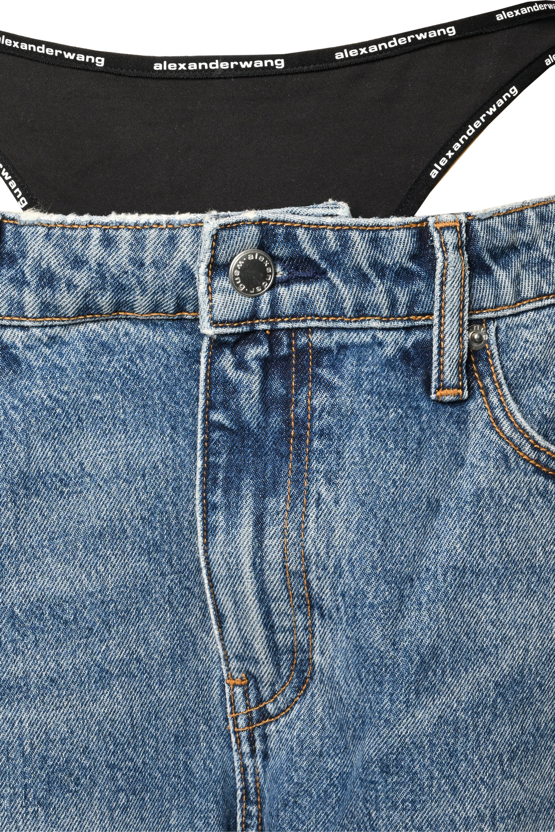 Alexander Wang Size 28 Layered Straight Jeans