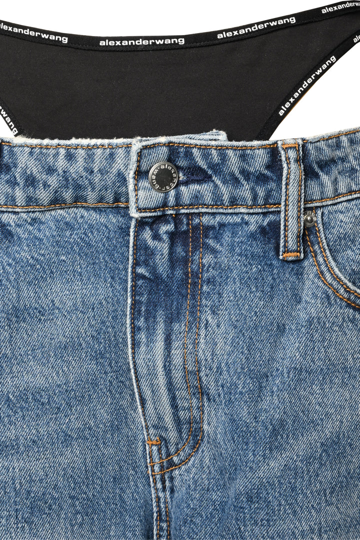 Alexander Wang Size 28 Layered Straight Jeans