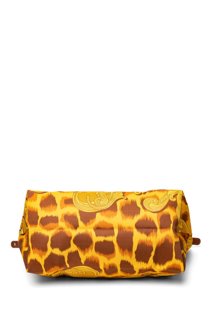 Longchamp x Jeremy Scott S/S 2012 Le Pliage Leopard Flourish Travel Bag Tote