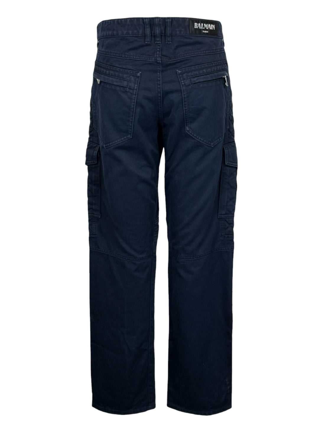 Balmain Size 33 Men's Quilted Cargo Biker Pants
