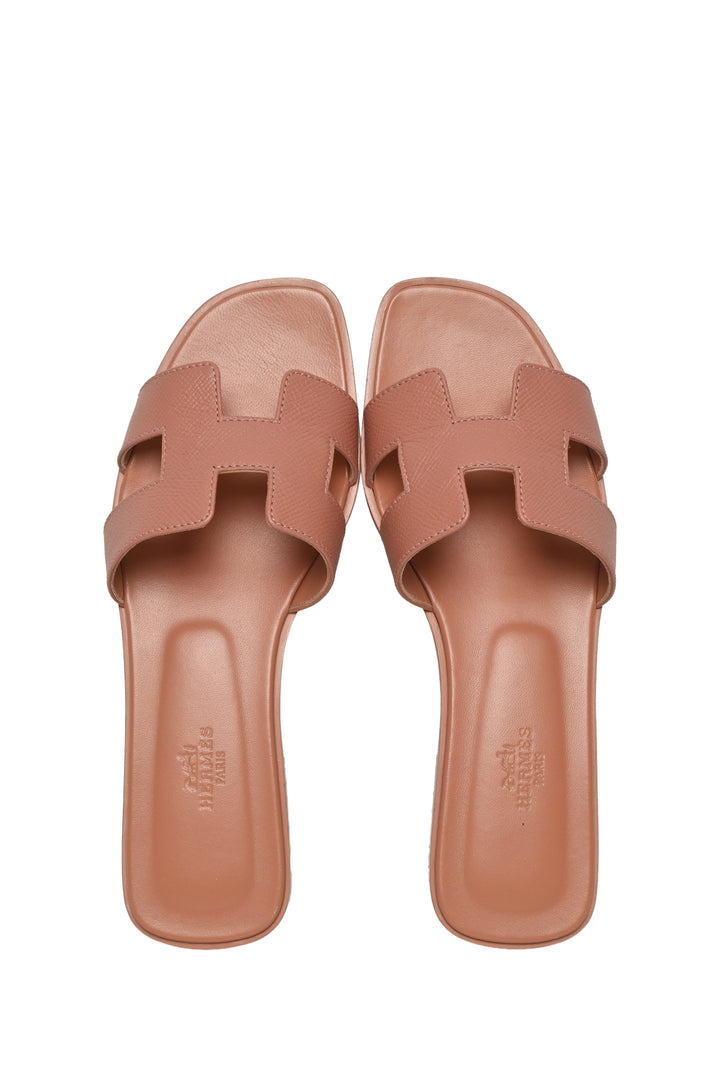 Hermes Size 38 Oran Sandals