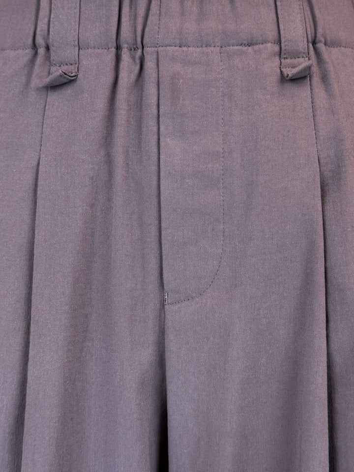 Issey Miyake Size 1 Pleated Wide Leg Cropped  Pants