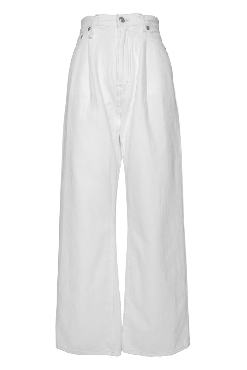 R13 Size 24 Damon Pleated Wide Leg Jeans