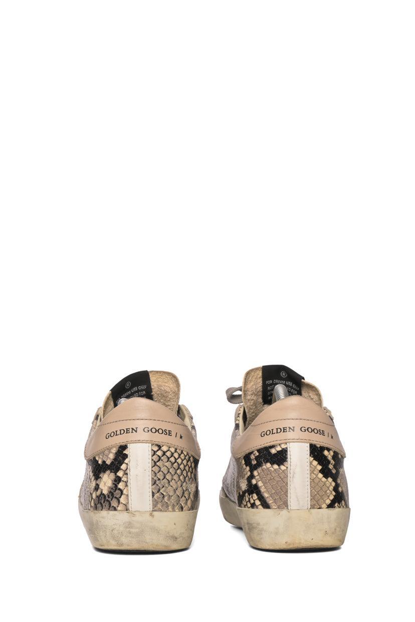 Golden Goose Size 40 Super Star Phyton Sneaker.