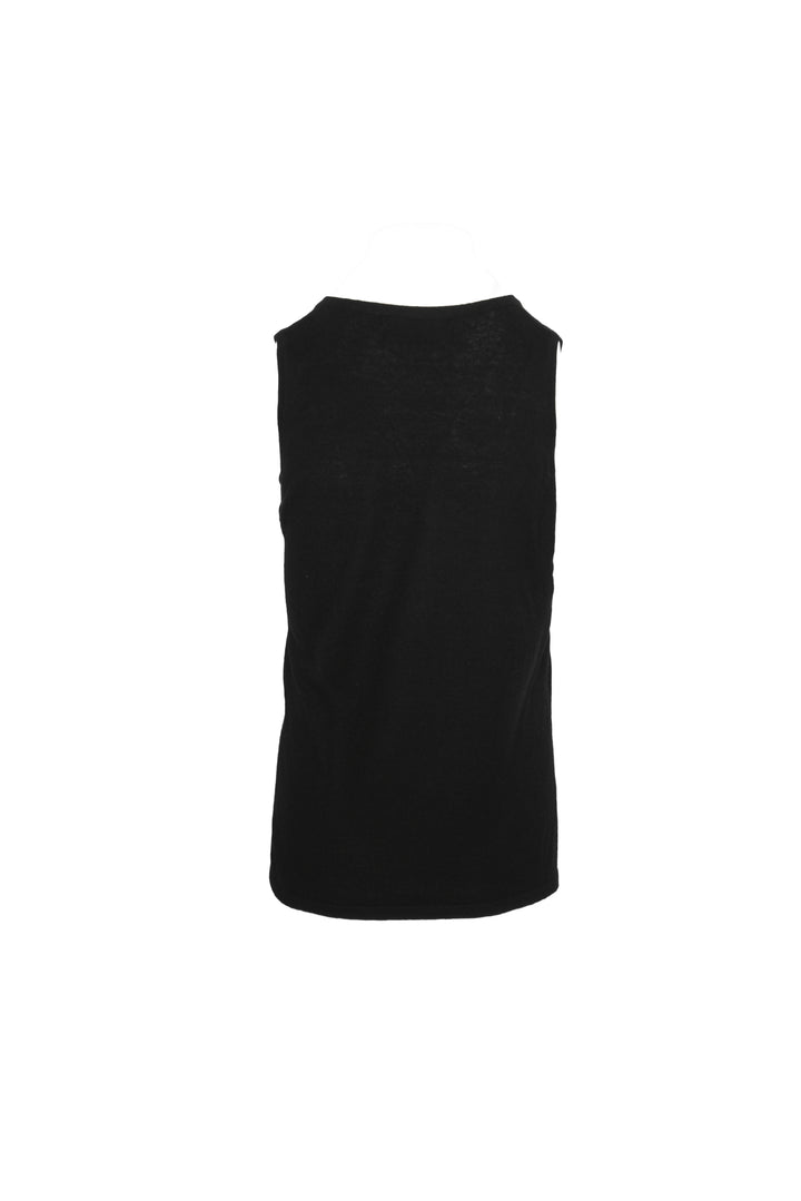 Black Goat Size L Cashmere & Silk Sweater Vest