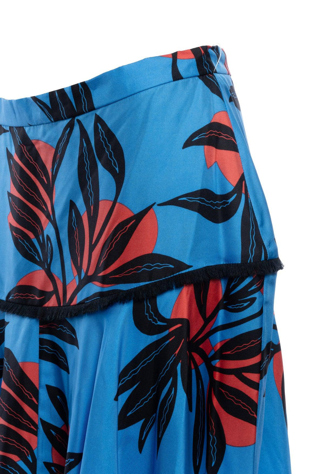 Roksanda Size 14 Printed Satin Skirt